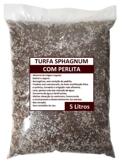 Substrato Sphagnotec 50/50 Turfa Com Perlita 5 Litros